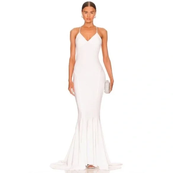 mermaid wedding dress crystals Crystal Beaded Lace Mermaid Wedding Dress